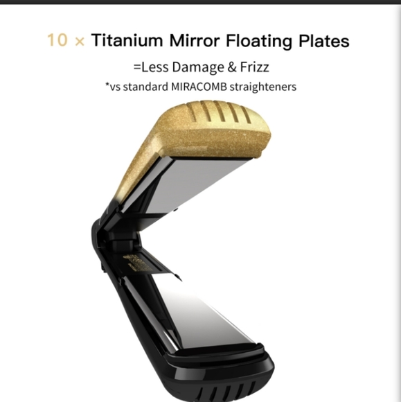 Miracomb Titanium Flat Iron Hair Straightener New/ SEALED - Picture 6 of 10